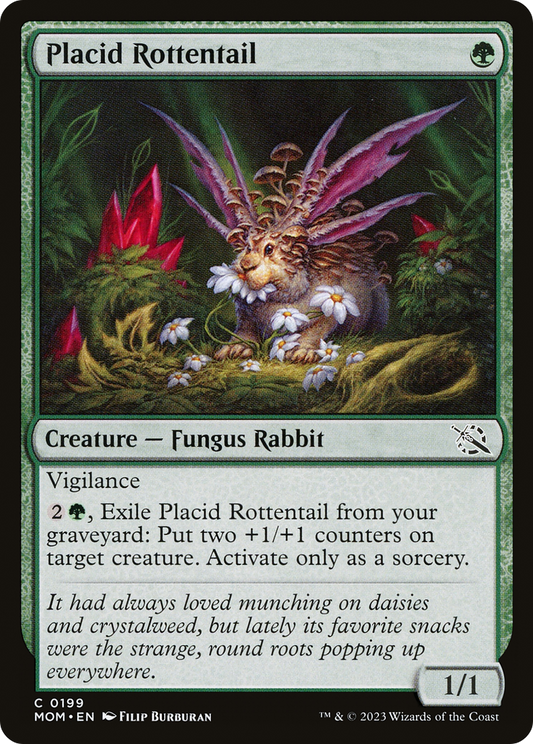 Placid Rottentail (MOM-199) - March of the Machine Foil - Premium MTG Single from Wizards of the Coast - Just $0.08! Shop now at Game Crave Tournament Store