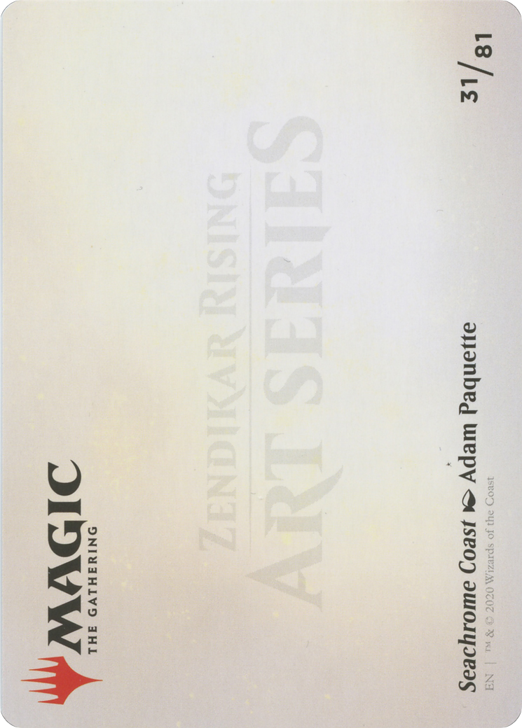 Seachrome Coast // Seachrome Coast (AZNR-031) - Zendikar Rising Art Series (Borderless) - Premium MTG Single from Wizards of the Coast - Just $0! Shop now at Game Crave Tournament Store