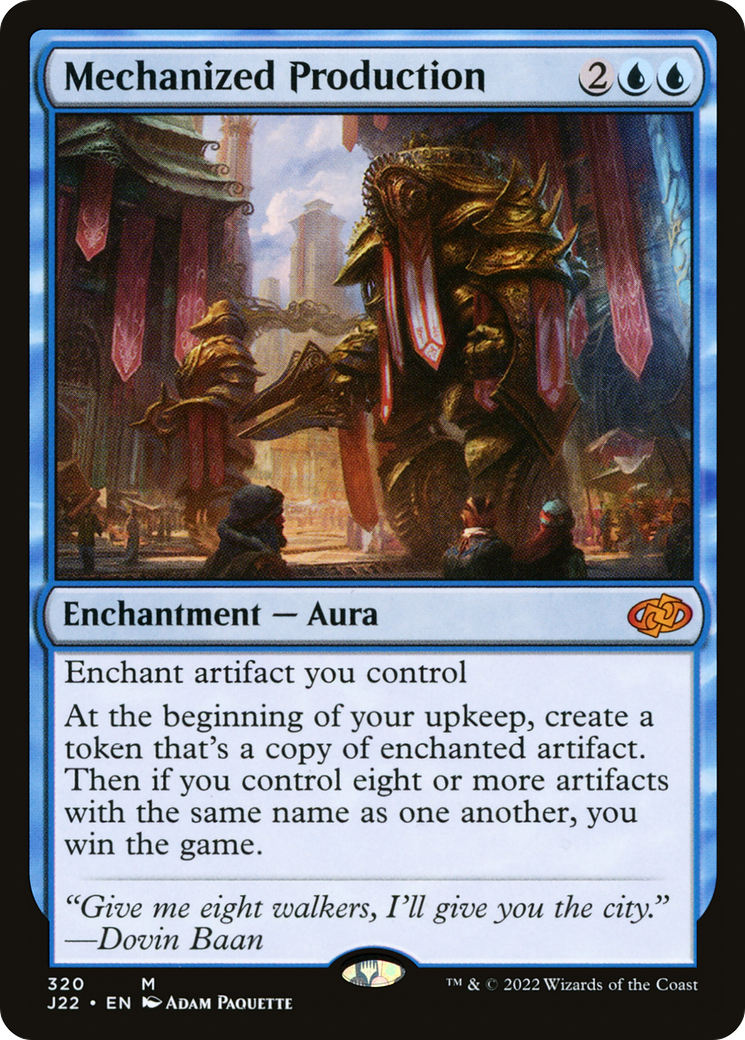 Mechanized Production (J22-320) - Jumpstart 2022 - Premium MTG Single from Wizards of the Coast - Just $0.70! Shop now at Game Crave Tournament Store