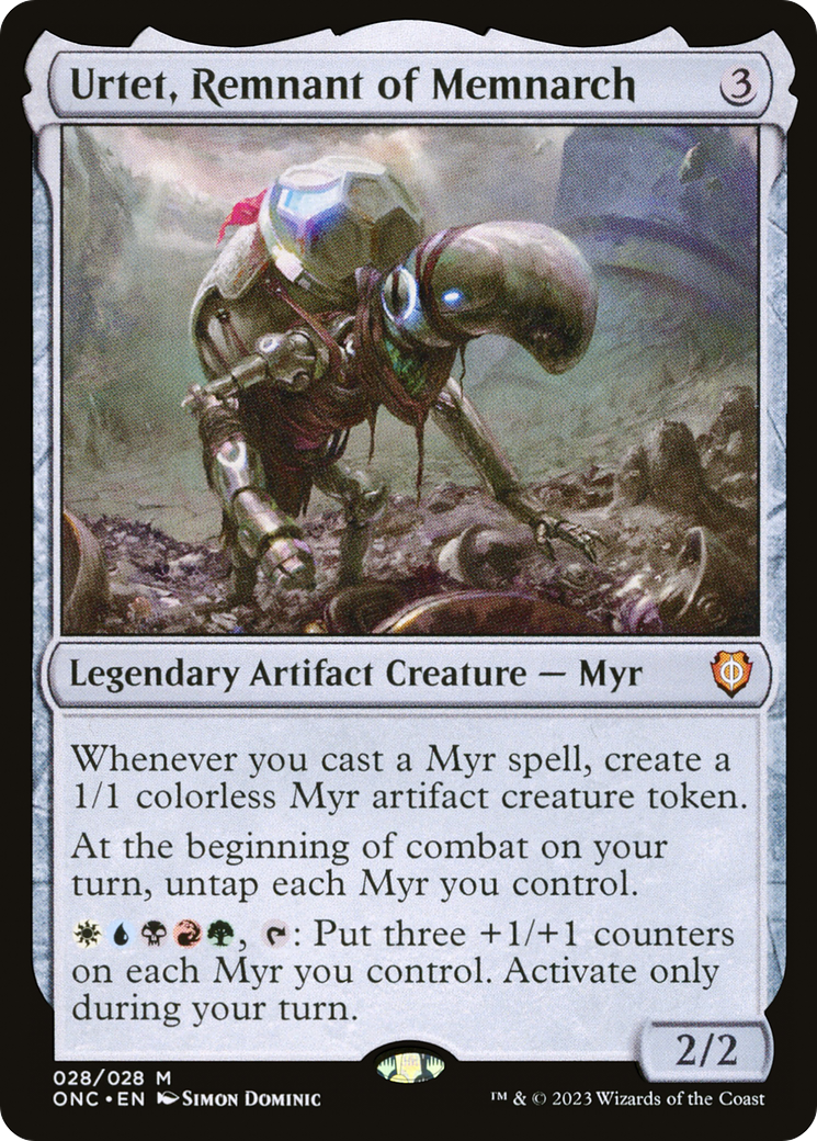 Urtet, Remnant of Memnarch (ONC-028) - Phyrexia: All Will Be One Commander - Premium MTG Single from Wizards of the Coast - Just $0.94! Shop now at Game Crave Tournament Store