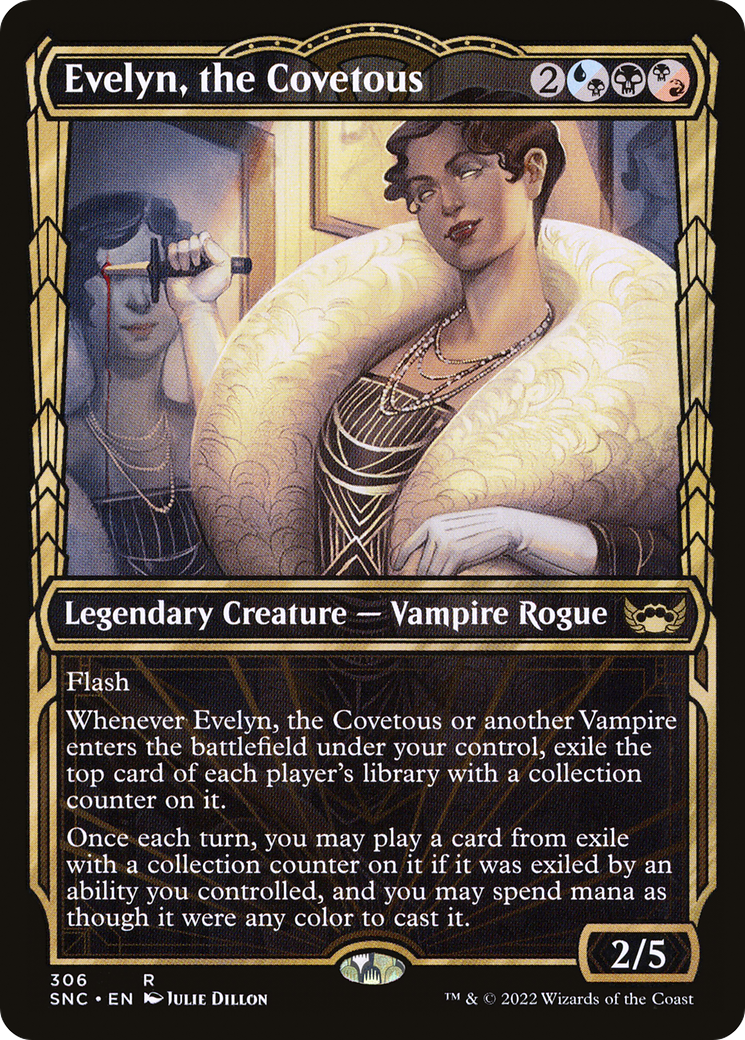 Evelyn, the Covetous (SNC-306) - Streets of New Capenna: (Showcase) Foil - Premium MTG Single from Wizards of the Coast - Just $0.08! Shop now at Game Crave Tournament Store