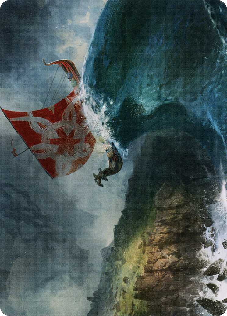 Run Ashore // Run Ashore (AKHM-019) - Kaldheim Art Series (Borderless) - Premium MTG Single from Wizards of the Coast - Just $0! Shop now at Game Crave Tournament Store