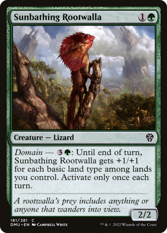 Sunbathing Rootwalla (DMU-181) - Dominaria United - Premium MTG Single from Wizards of the Coast - Just $0.08! Shop now at Game Crave Tournament Store