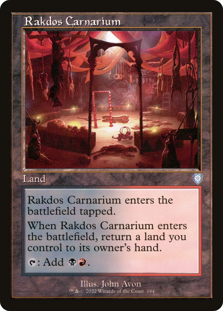 Rakdos Carnarium (BRC-194) - The Brothers' War Commander - Premium MTG Single from Wizards of the Coast - Just $0.13! Shop now at Game Crave Tournament Store