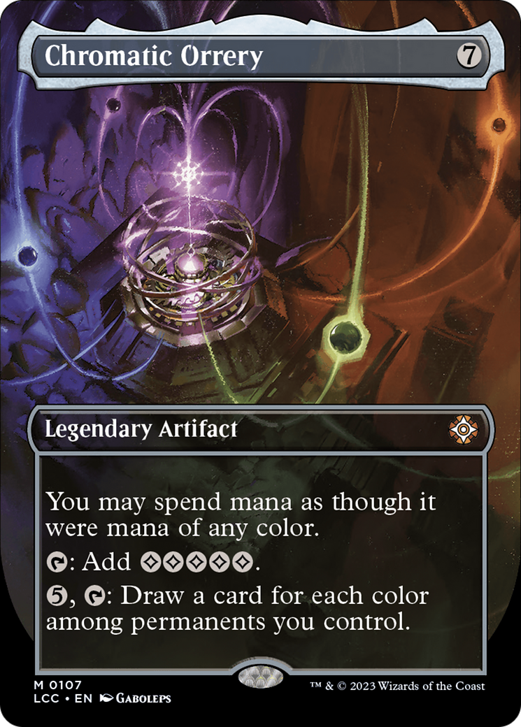 Chromatic Orrery (LCC-107) - The Lost Caverns of Ixalan Commander (Borderless) Foil - Premium MTG Single from Wizards of the Coast - Just $27.05! Shop now at Game Crave Tournament Store