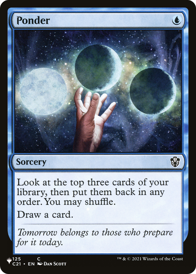 Ponder (PHED-006) - Heads I Win, Tails You Lose - Premium MTG Single from Wizards of the Coast - Just $0.64! Shop now at Game Crave Tournament Store