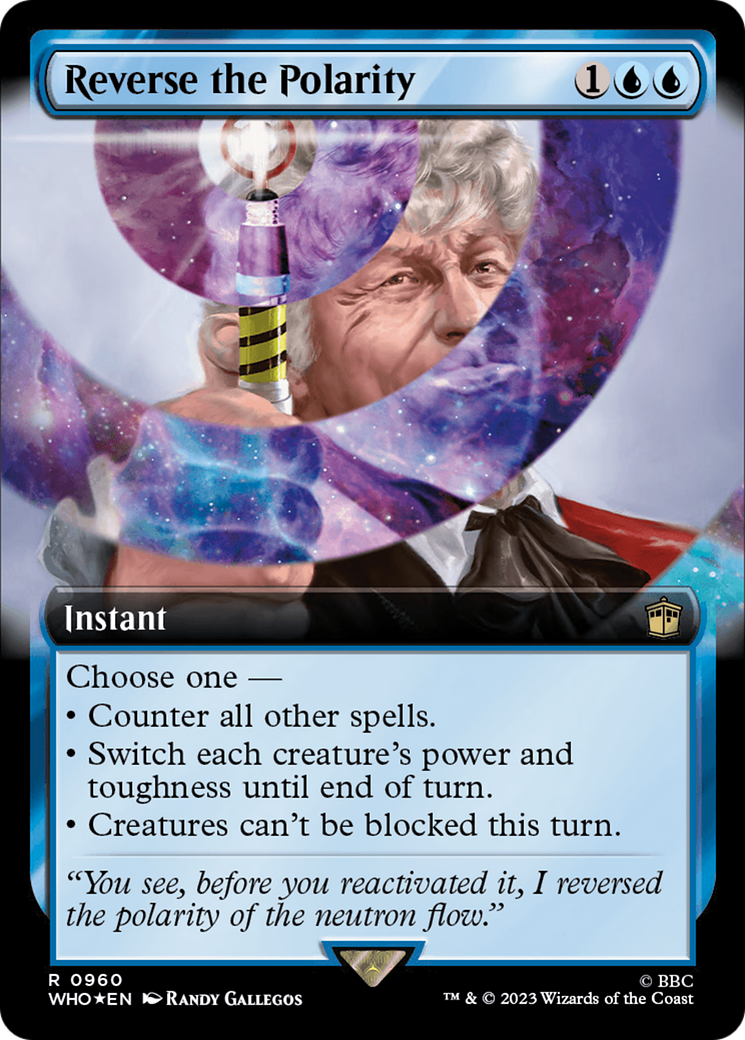 Reverse the Polarity (WHO-960) - Doctor Who: (Extended Art) Foil - Premium MTG Single from Wizards of the Coast - Just $1.10! Shop now at Game Crave Tournament Store