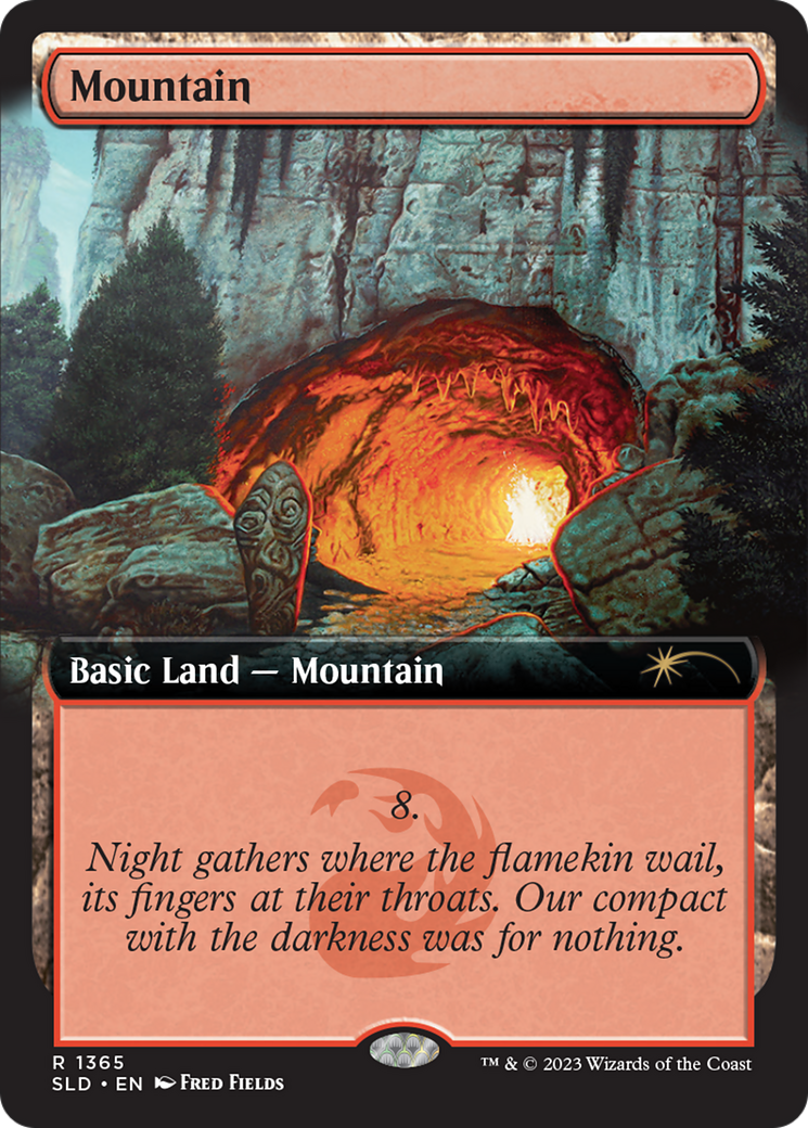 Mountain (SLD-1365) - Secret Lair Drop: (Extended Art) - Premium MTG Single from Wizards of the Coast - Just $0.81! Shop now at Game Crave Tournament Store
