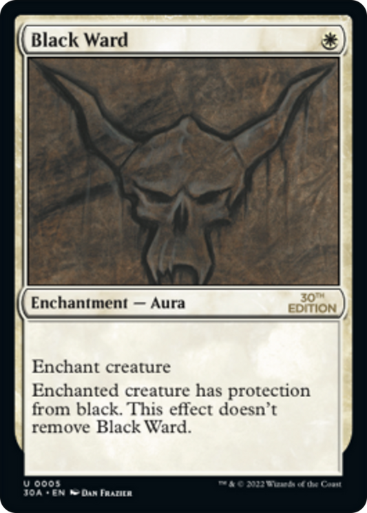 Black Ward (30A-005) - 30th Anniversary Edition - Premium MTG Single from Wizards of the Coast - Just $0.26! Shop now at Game Crave Tournament Store
