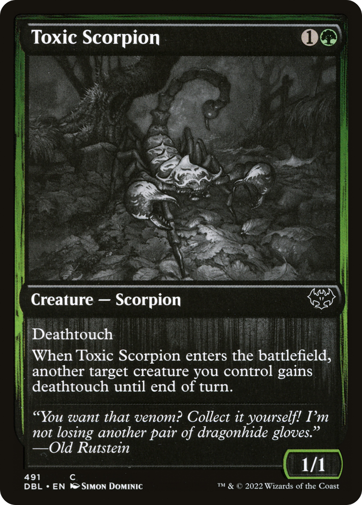 Toxic Scorpion (DBL-491) - Innistrad: Double Feature - Premium MTG Single from Wizards of the Coast - Just $0.08! Shop now at Game Crave Tournament Store