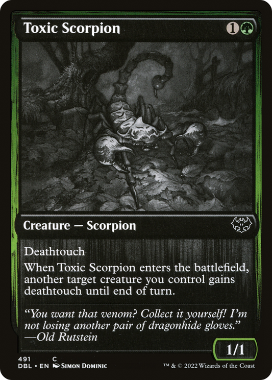Toxic Scorpion (DBL-491) - Innistrad: Double Feature - Premium MTG Single from Wizards of the Coast - Just $0.08! Shop now at Game Crave Tournament Store