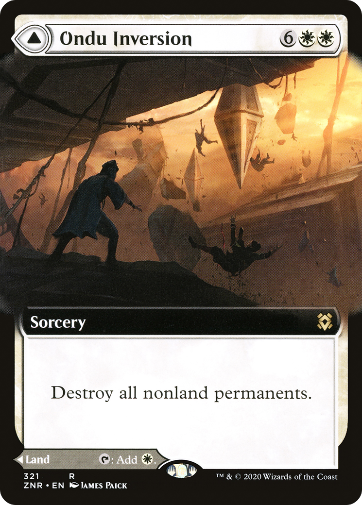 Ondu Inversion // Ondu Skyruins (ZNR-321) - Zendikar Rising: (Extended Art) Foil - Premium MTG Single from Wizards of the Coast - Just $1.67! Shop now at Game Crave Tournament Store