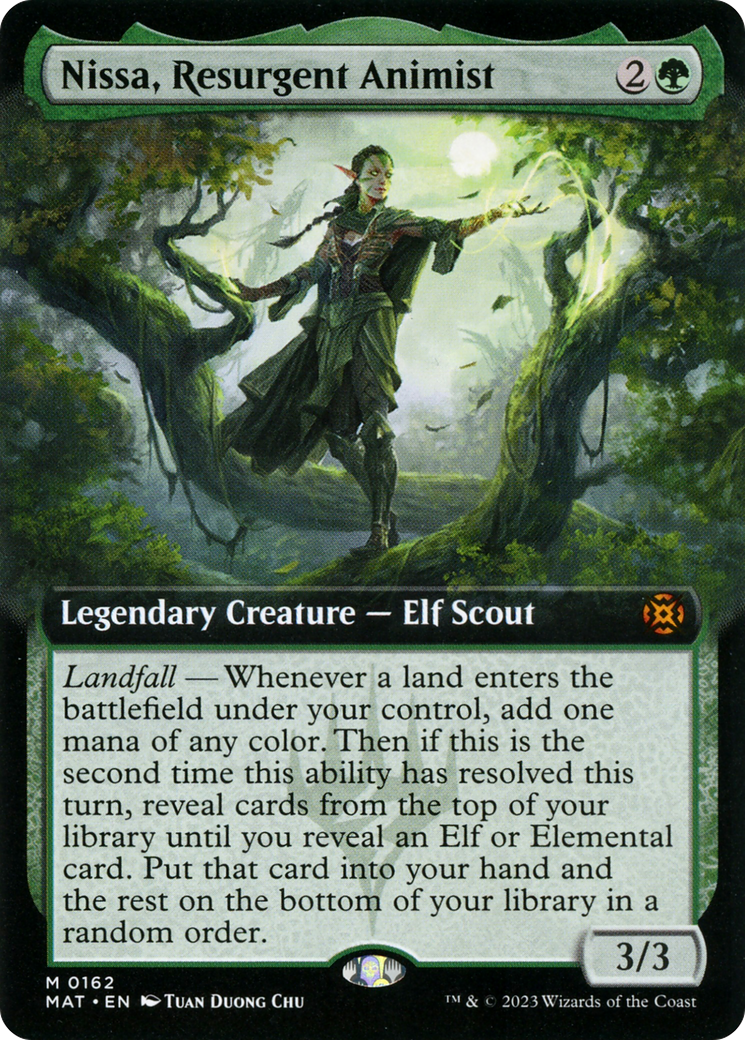 Nissa, Resurgent Animist (MAT-162) - March of the Machine: The Aftermath: (Extended Art) Foil - Premium MTG Single from Wizards of the Coast - Just $7.23! Shop now at Game Crave Tournament Store