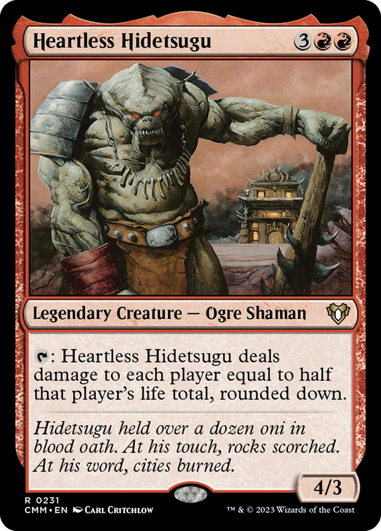Heartless Hidetsugu (CMM-231) - Commander Masters - Premium MTG Single from Wizards of the Coast - Just $0.30! Shop now at Game Crave Tournament Store
