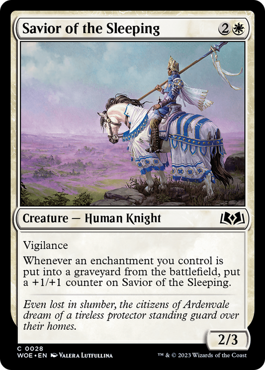 Savior of the Sleeping (WOE-028) - Wilds of Eldraine Foil - Premium MTG Single from Wizards of the Coast - Just $0.08! Shop now at Game Crave Tournament Store