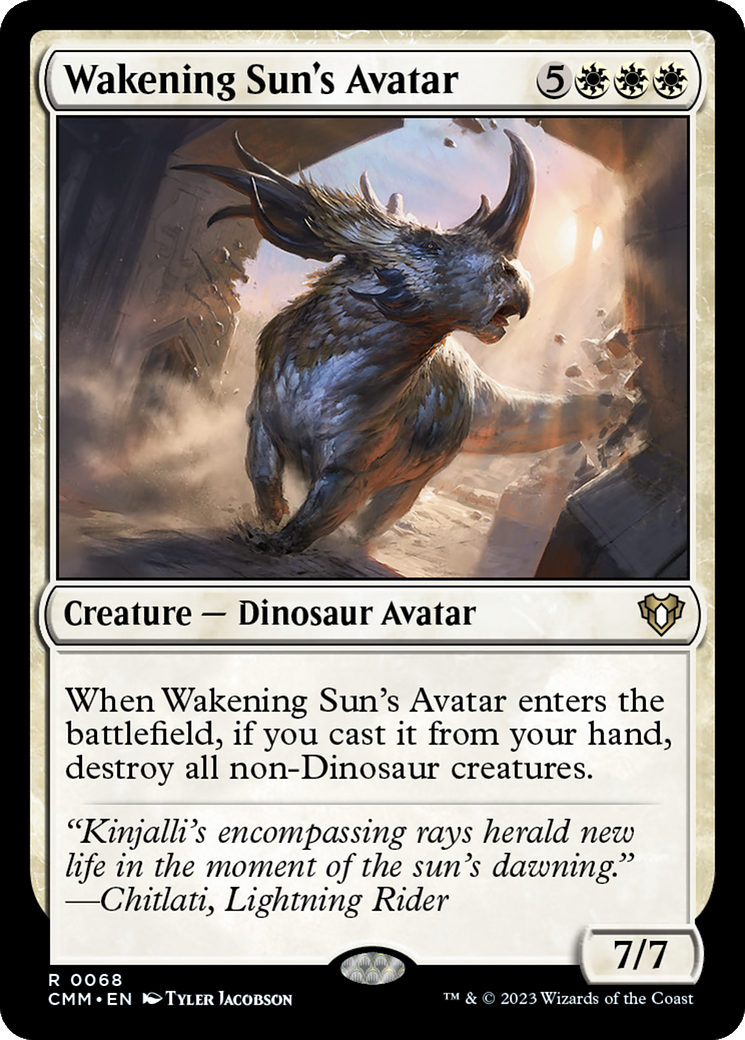 Wakening Sun's Avatar (CMM-068) - Commander Masters - Premium MTG Single from Wizards of the Coast - Just $0.26! Shop now at Game Crave Tournament Store