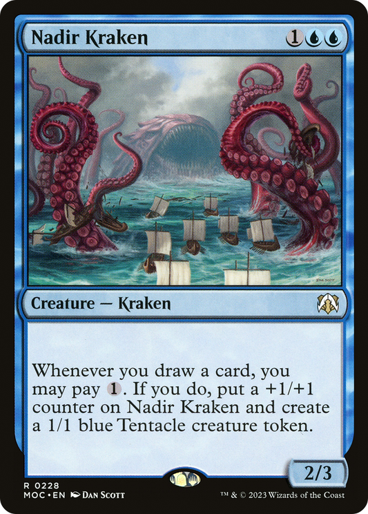Nadir Kraken (MOC-228) - March of the Machine Commander - Premium MTG Single from Wizards of the Coast - Just $0.08! Shop now at Game Crave Tournament Store