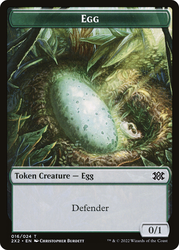 Egg (T2X2-016) - Double Masters 2022 Tokens - Premium MTG Single from Wizards of the Coast - Just $0! Shop now at Game Crave Tournament Store