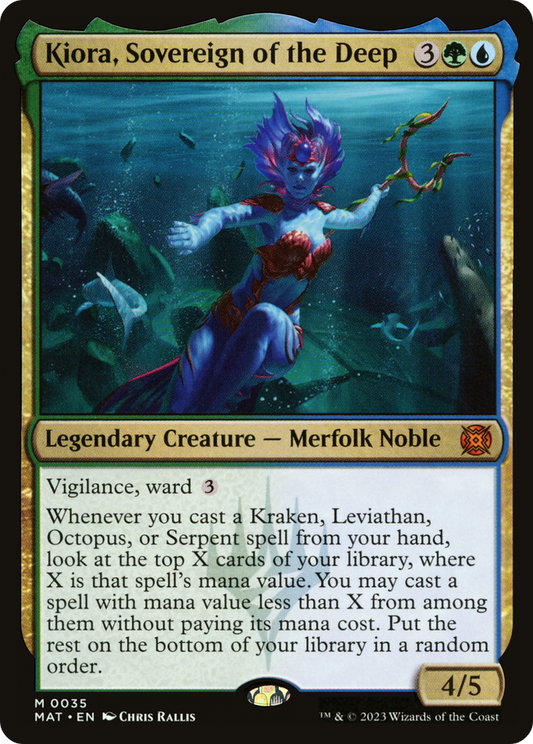 Kiora, Sovereign of the Deep (MAT-035) - March of the Machine: The Aftermath - Premium MTG Single from Wizards of the Coast - Just $0.20! Shop now at Game Crave Tournament Store