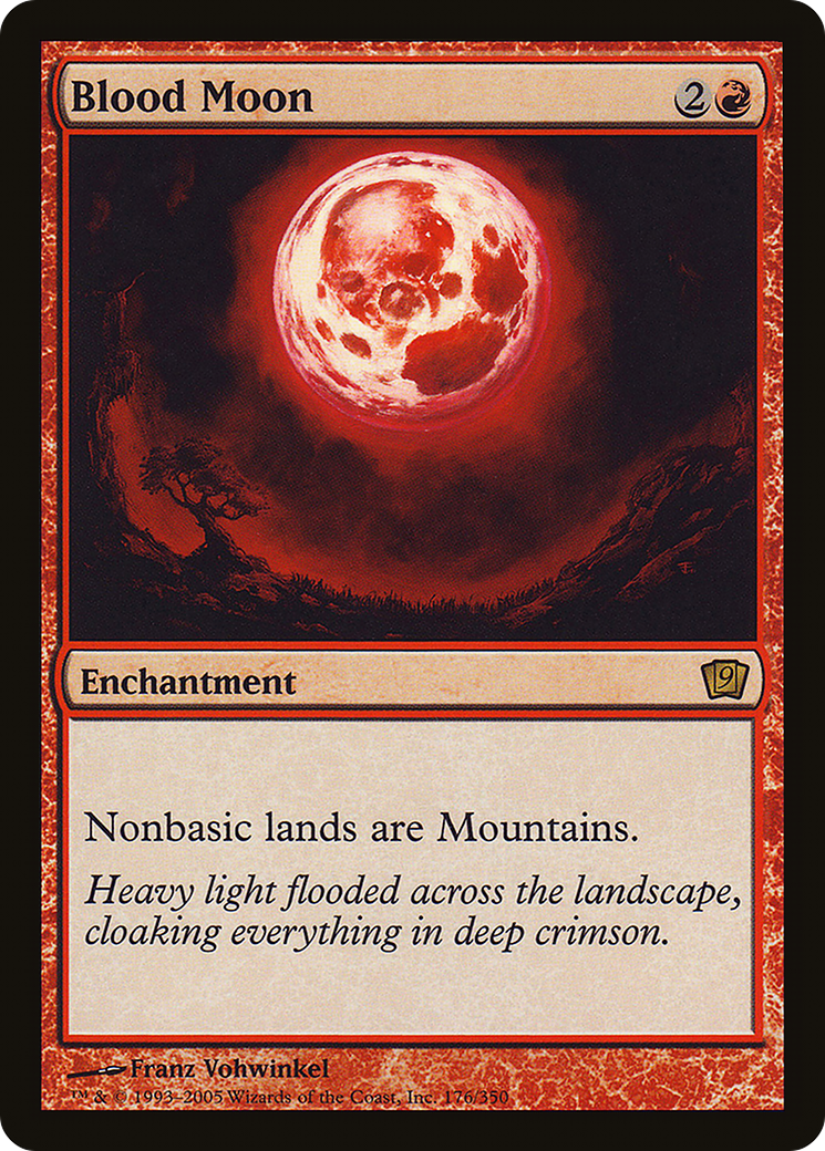 Blood Moon (9ED-176★) - Ninth Edition Foil - Premium MTG Single from Wizards of the Coast - Just $9.12! Shop now at Game Crave Tournament Store