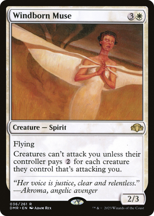 Windborn Muse (DMR-036) - Dominaria Remastered Foil - Premium MTG Single from Wizards of the Coast - Just $0.08! Shop now at Game Crave Tournament Store