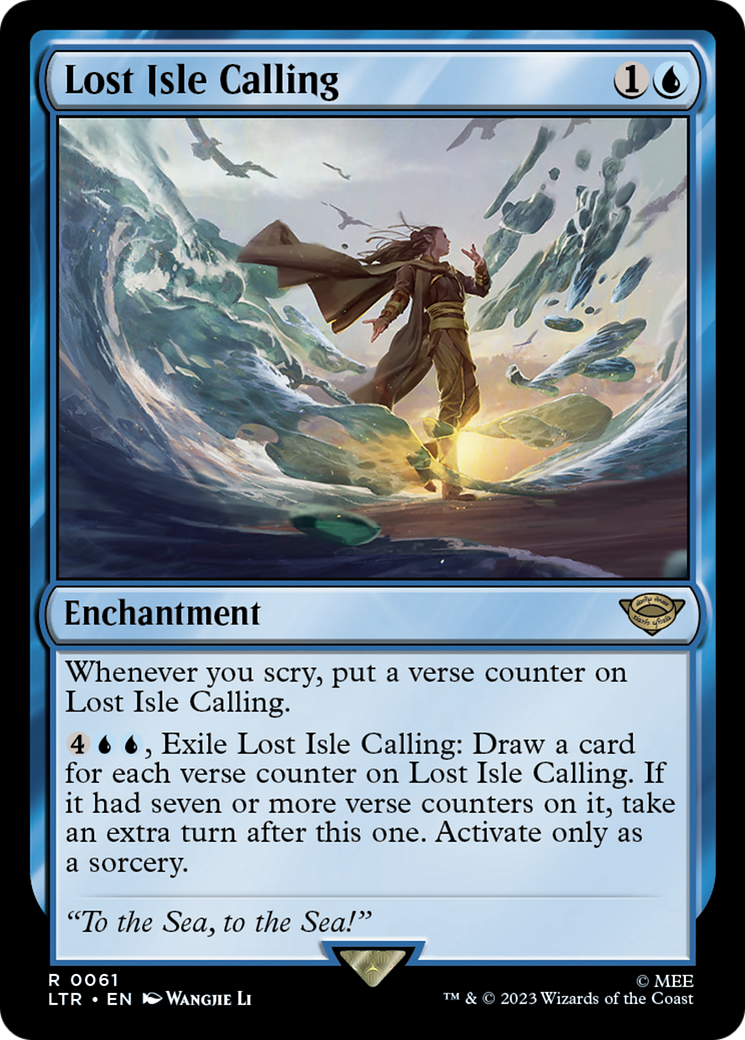 Lost Isle Calling (LTR-061) - The Lord of the Rings: Tales of Middle-earth - Premium MTG Single from Wizards of the Coast - Just $0.08! Shop now at Game Crave Tournament Store