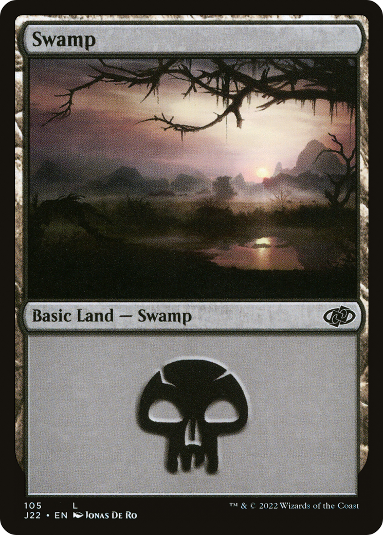 Swamp (J22-105) - Jumpstart 2022 - Premium MTG Single from Wizards of the Coast - Just $0.08! Shop now at Game Crave Tournament Store