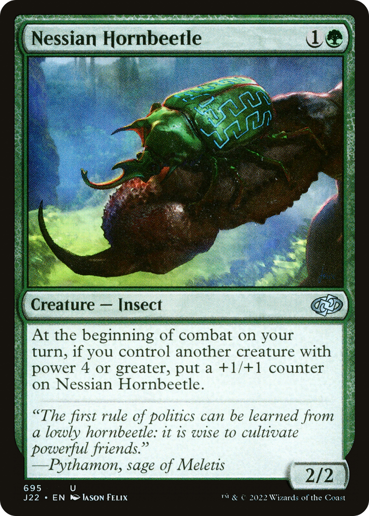 Nessian Hornbeetle (J22-695) - Jumpstart 2022 - Premium MTG Single from Wizards of the Coast - Just $0.08! Shop now at Game Crave Tournament Store