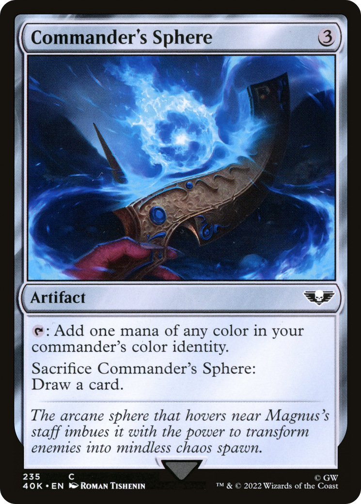 Commander's Sphere (40K-235) - Warhammer 40,000 Commander - Premium MTG Single from Wizards of the Coast - Just $0.08! Shop now at Game Crave Tournament Store