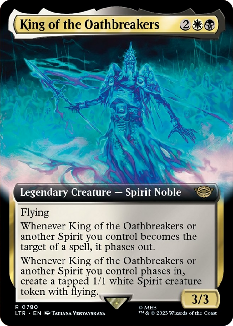 King of the Oathbreakers (LTR-780) - The Lord of the Rings: Tales of Middle-earth: (Extended Art) Foil - Premium MTG Single from Wizards of the Coast - Just $0.13! Shop now at Game Crave Tournament Store