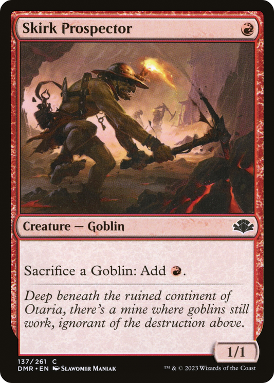 Skirk Prospector (DMR-137) - Dominaria Remastered - Premium MTG Single from Wizards of the Coast - Just $0.08! Shop now at Game Crave Tournament Store