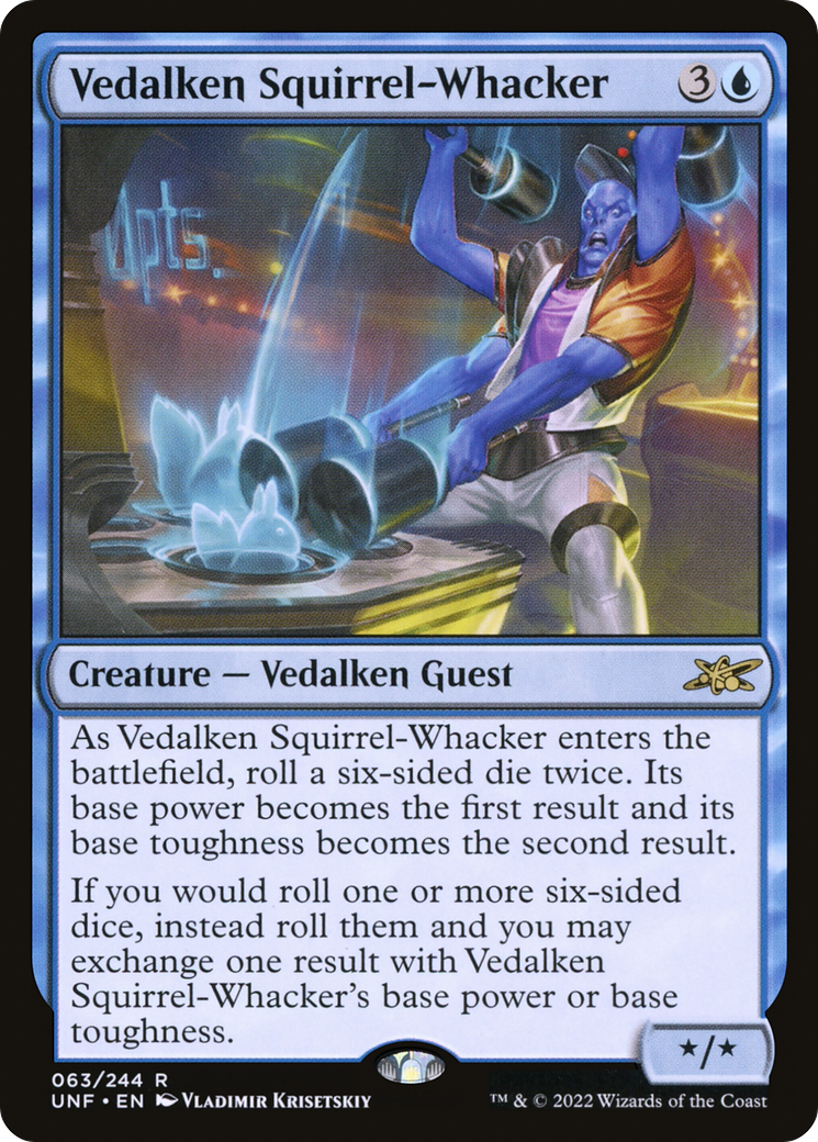 Vedalken Squirrel-Whacker (UNF-063) - Unfinity - Premium MTG Single from Wizards of the Coast - Just $0.08! Shop now at Game Crave Tournament Store