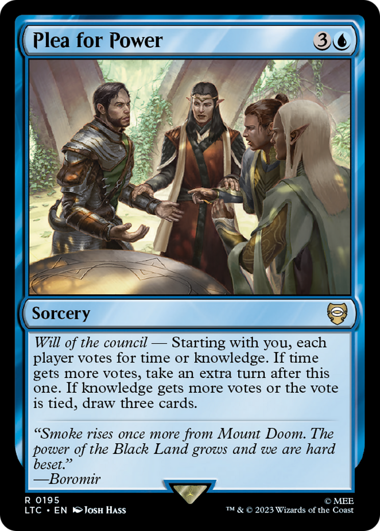 Plea for Power (LTC-195) - Tales of Middle-earth Commander - Premium MTG Single from Wizards of the Coast - Just $0.25! Shop now at Game Crave Tournament Store