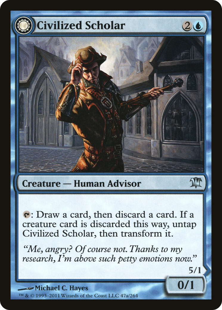 Civilized Scholar // Homicidal Brute (ISD-047) - Innistrad: (Double Faced Transform) Foil - Premium MTG Single from Wizards of the Coast - Just $0.11! Shop now at Game Crave Tournament Store
