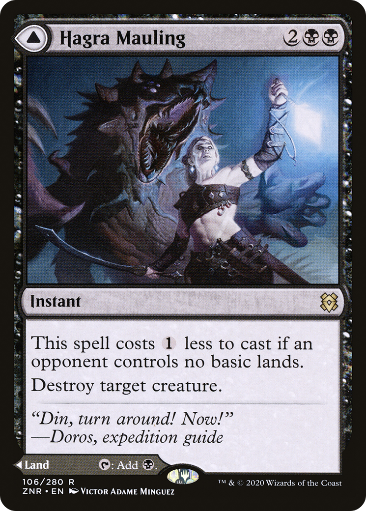 Hagra Mauling // Hagra Broodpit (ZNR-106) - Zendikar Rising Foil - Premium MTG Single from Wizards of the Coast - Just $0.84! Shop now at Game Crave Tournament Store