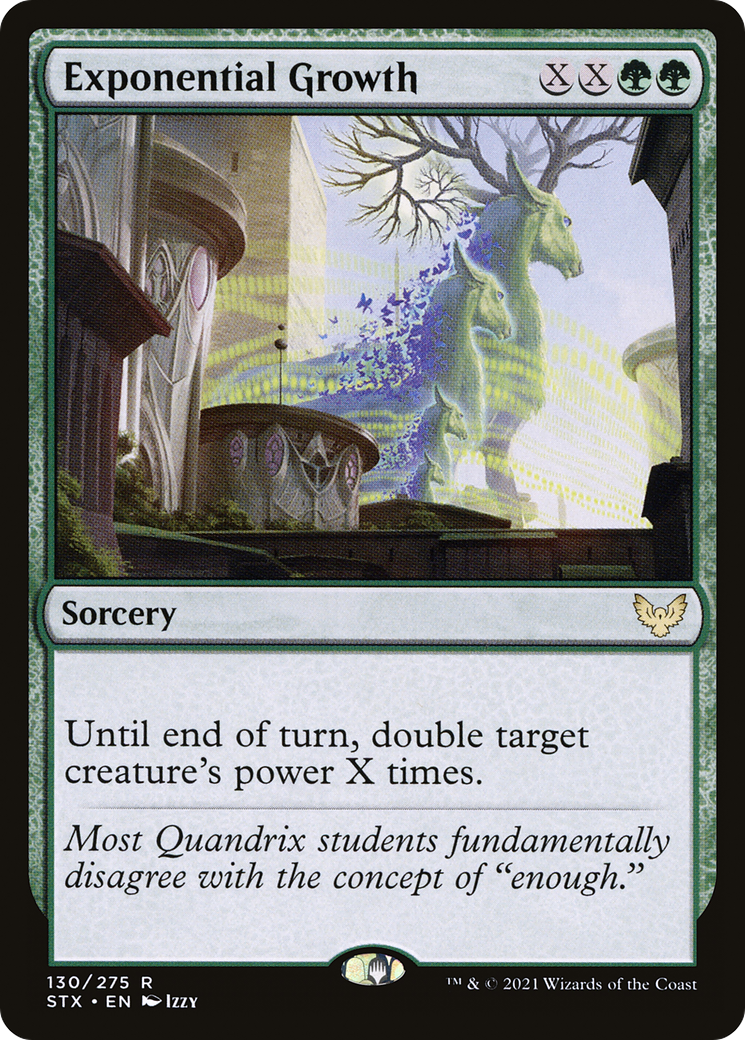 Exponential Growth (STX-130) - Strixhaven: School of Mages - Premium MTG Single from Wizards of the Coast - Just $0.30! Shop now at Game Crave Tournament Store