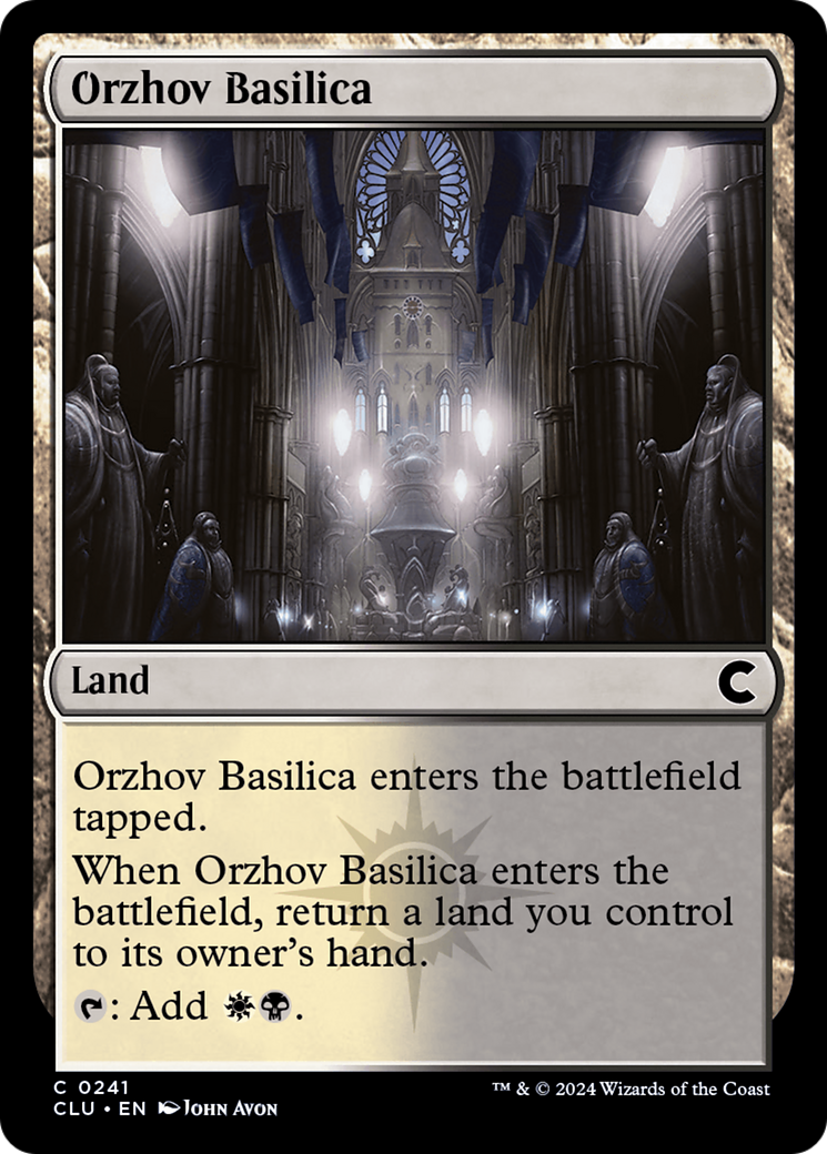 Orzhov Basilica (CLU-241) - Ravnica: Clue Edition - Premium MTG Single from Wizards of the Coast - Just $0.25! Shop now at Game Crave Tournament Store