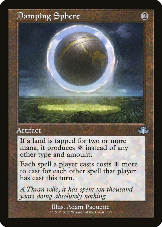 Damping Sphere (DMR-377) - Dominaria Remastered - Premium MTG Single from Wizards of the Coast - Just $0.32! Shop now at Game Crave Tournament Store