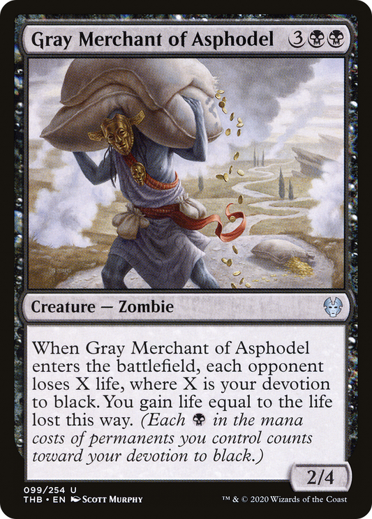 Gray Merchant of Asphodel (THB-099) - Theros Beyond Death - Premium MTG Single from Wizards of the Coast - Just $0.08! Shop now at Game Crave Tournament Store