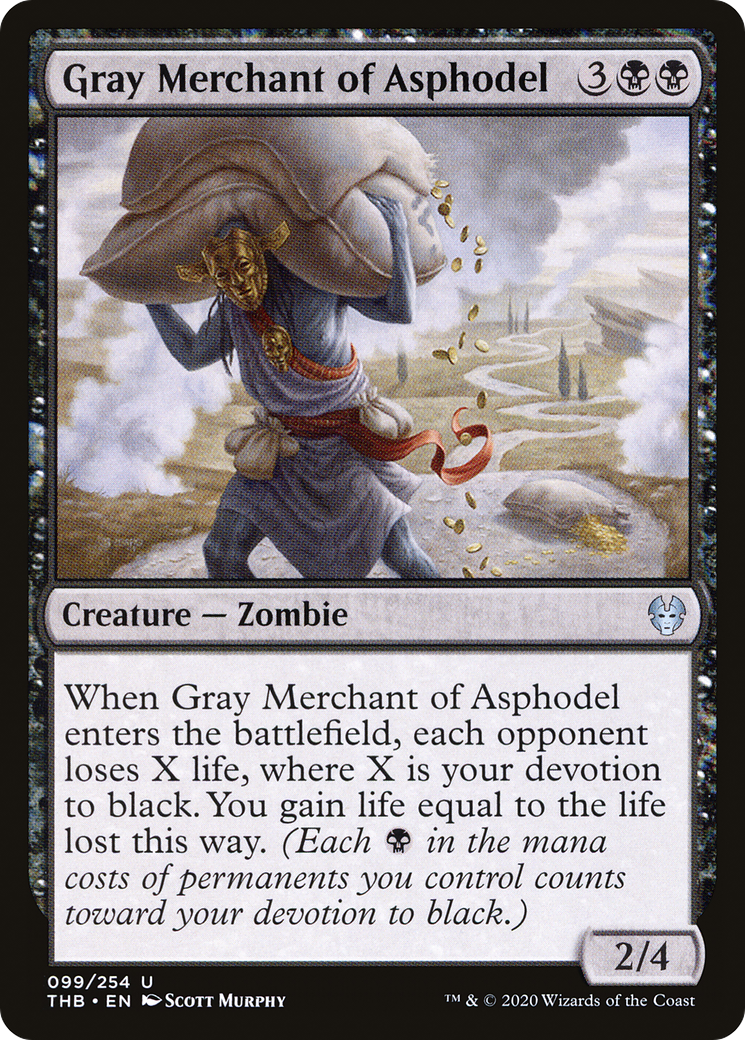 Gray Merchant of Asphodel (THB-099) - Theros Beyond Death Foil - Premium MTG Single from Wizards of the Coast - Just $0.72! Shop now at Game Crave Tournament Store