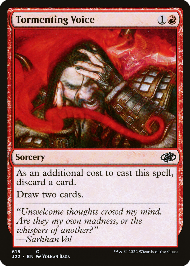 Tormenting Voice (J22-615) - Jumpstart 2022 - Premium MTG Single from Wizards of the Coast - Just $0.13! Shop now at Game Crave Tournament Store
