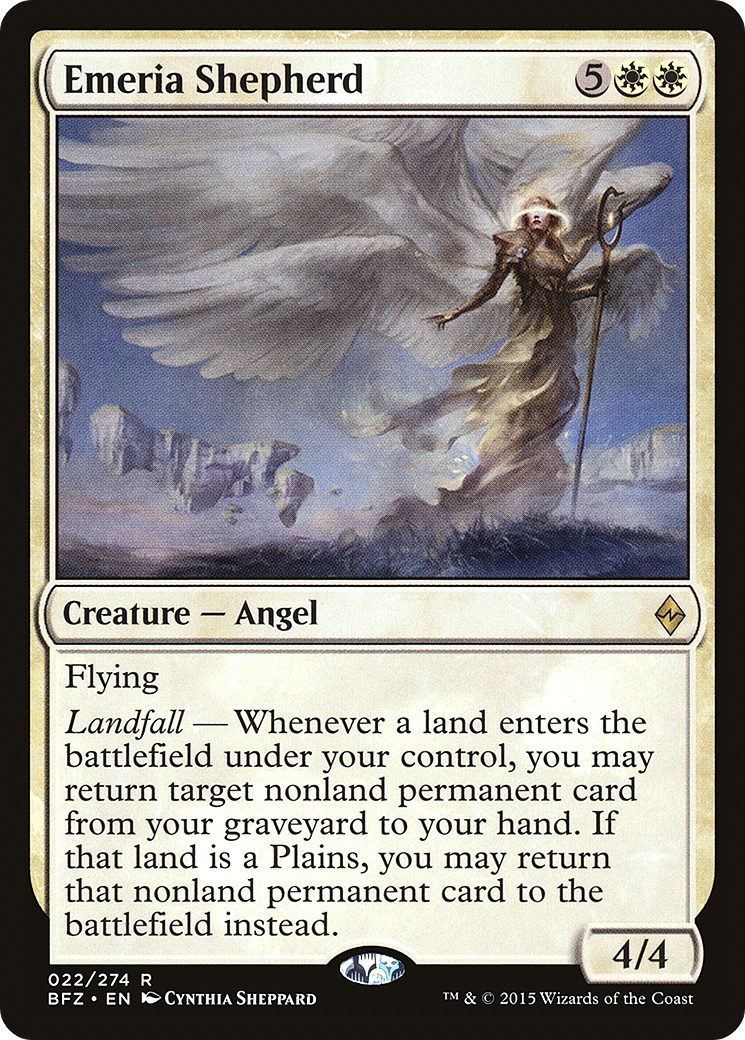 Emeria Shepherd (BFZ-022) - Battle for Zendikar - Premium MTG Single from Wizards of the Coast - Just $1.67! Shop now at Game Crave Tournament Store