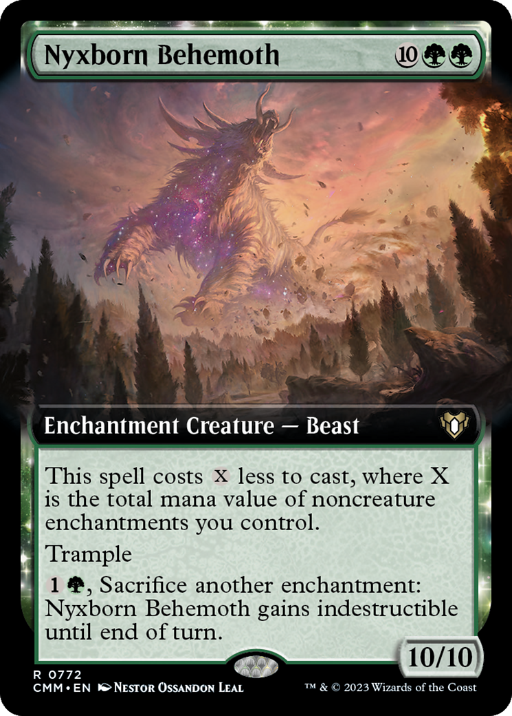 Nyxborn Behemoth (CMM-772) - Commander Masters: (Extended Art) - Premium MTG Single from Wizards of the Coast - Just $0.11! Shop now at Game Crave Tournament Store
