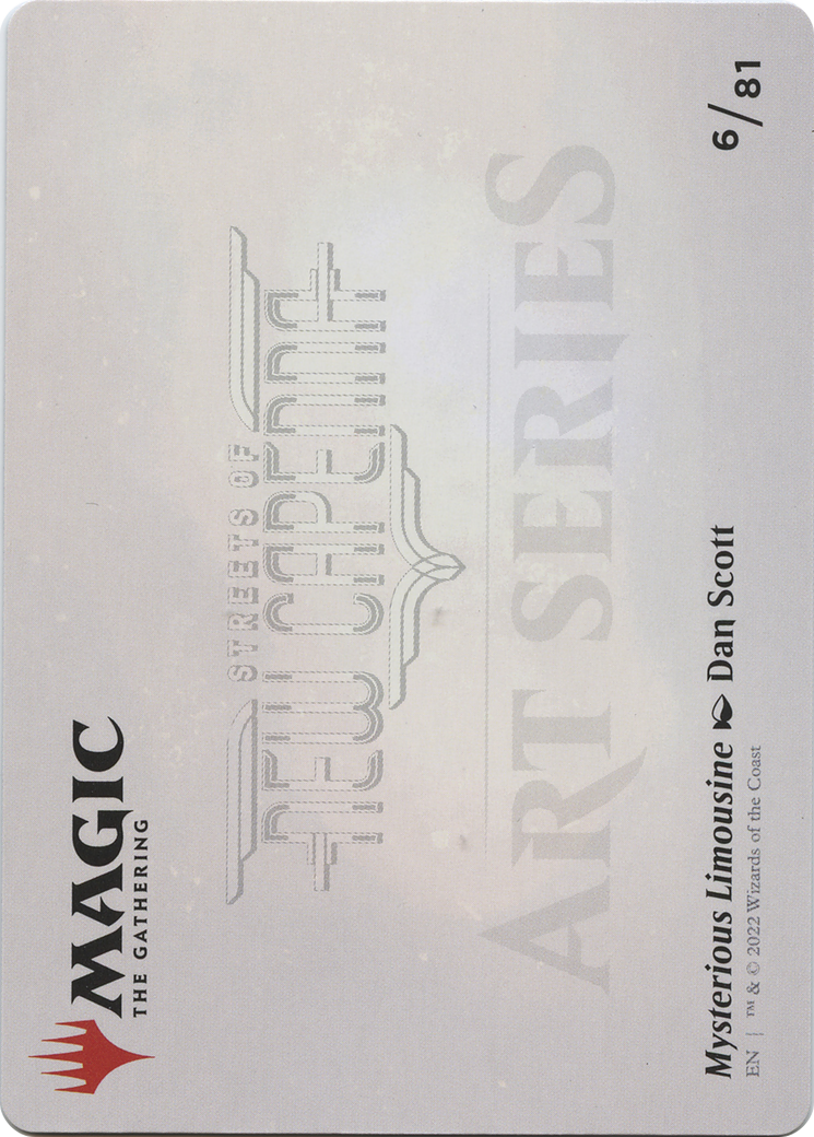 Mysterious Limousine // Mysterious Limousine (ASNC-006) - New Capenna Art Series (Borderless) Foil - Premium MTG Single from Wizards of the Coast - Just $0! Shop now at Game Crave Tournament Store
