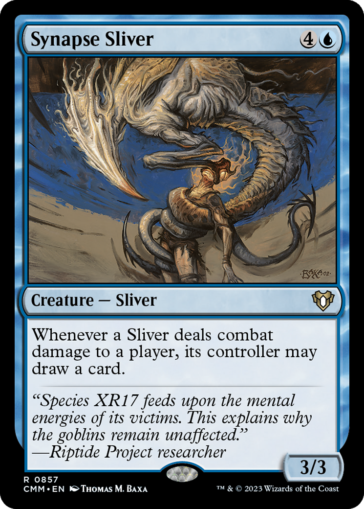 Synapse Sliver (CMM-857) - Commander Masters - Premium MTG Single from Wizards of the Coast - Just $0.71! Shop now at Game Crave Tournament Store