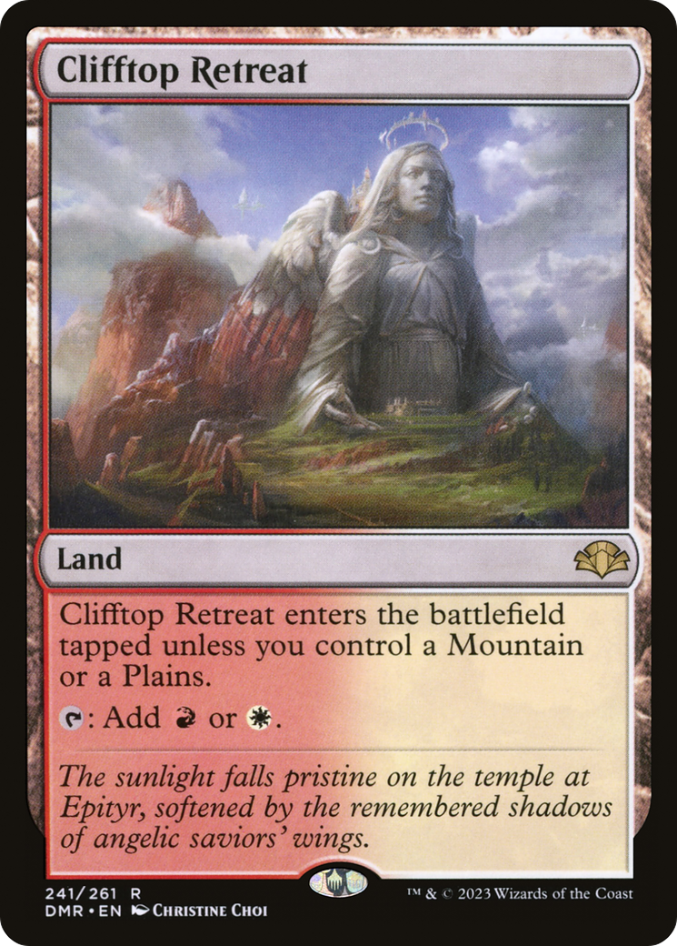 Clifftop Retreat (DMR-241) - Dominaria Remastered - Premium MTG Single from Wizards of the Coast - Just $0.14! Shop now at Game Crave Tournament Store