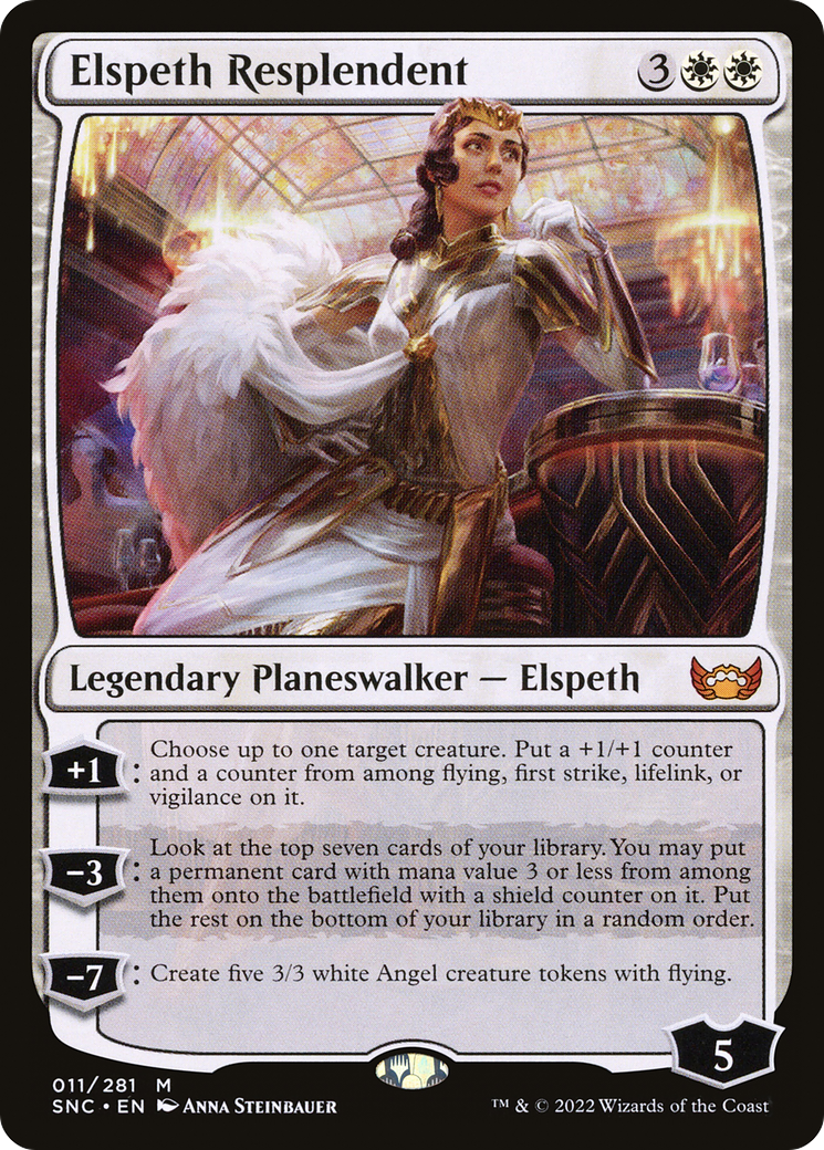 Elspeth Resplendent (SNC-011) - Streets of New Capenna Foil - Premium MTG Single from Wizards of the Coast - Just $2.91! Shop now at Game Crave Tournament Store