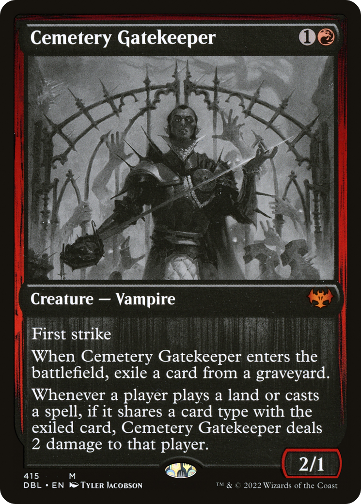 Cemetery Gatekeeper (DBL-415) - Innistrad: Double Feature - Premium MTG Single from Wizards of the Coast - Just $0.70! Shop now at Game Crave Tournament Store