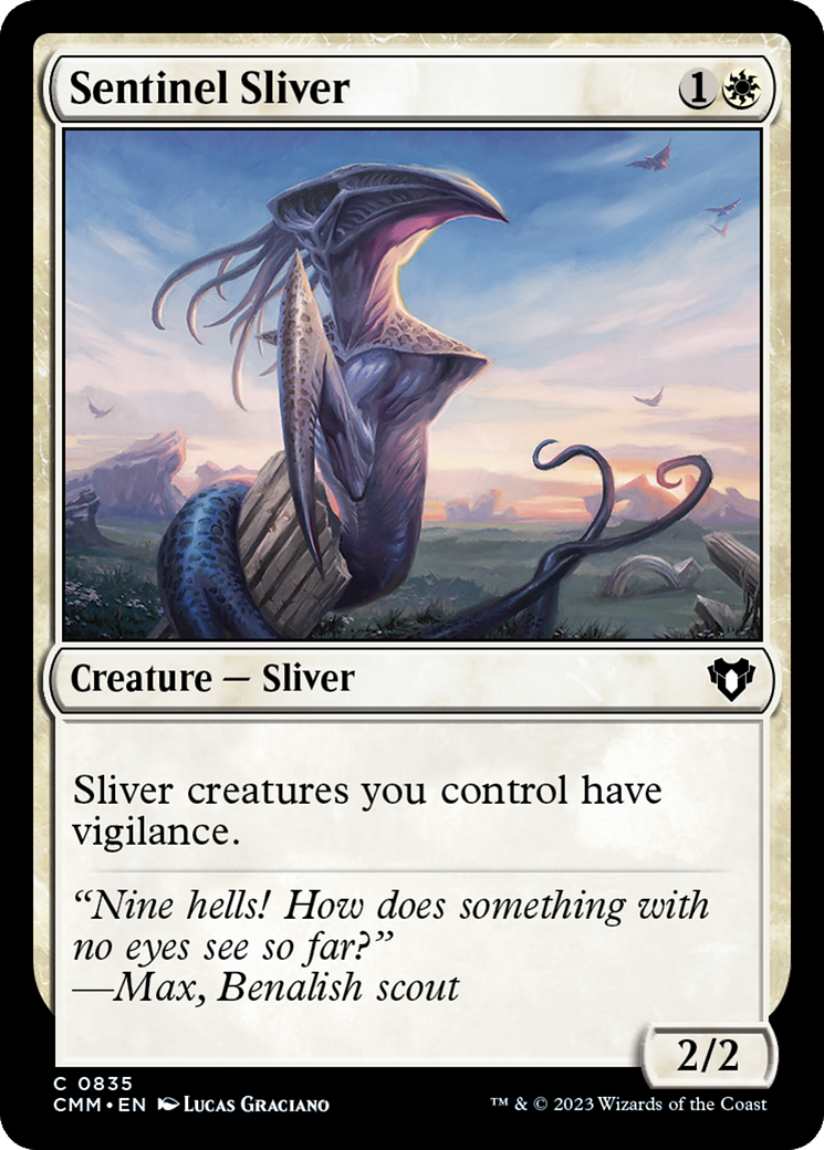 Sentinel Sliver (CMM-835) - Commander Masters - Premium MTG Single from Wizards of the Coast - Just $0.58! Shop now at Game Crave Tournament Store