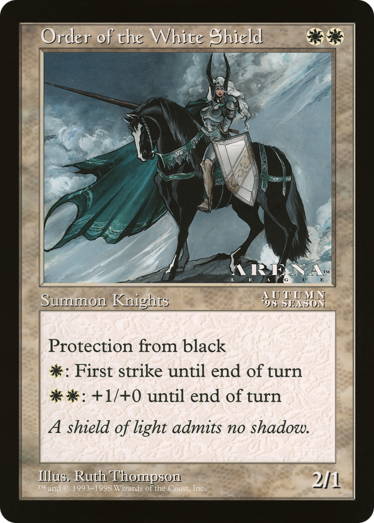 Order of the White Shield (OLEP-061) - Oversized League Prizes - Premium MTG Single from Wizards of the Coast - Just $0! Shop now at Game Crave Tournament Store